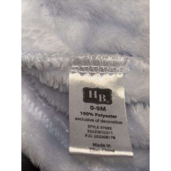 HUDSON BABY HB 0-9 mo Unisex Baby Lt Blue Plush Elephant Bathrobe Pool Tub - Picture 3 of 5